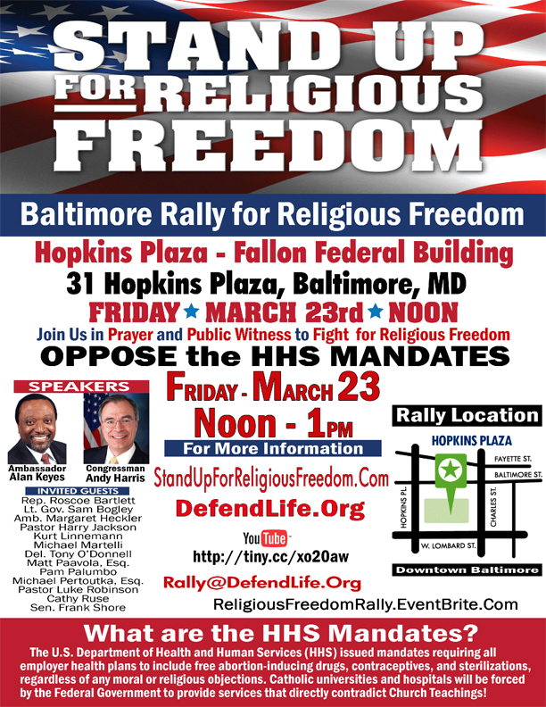 Stand for Religious Freedom Rally